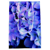 Elegant licht paarse magenta bloemenhortensia medium cadeauzakje (Achterkant)