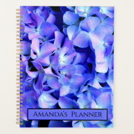 Elegant licht paarse magenta bloemenhortensia planner