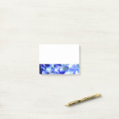 Elegant licht paarse magenta bloemenhortensia post-it® notes (Op bureau)