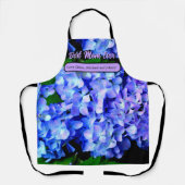 Elegant licht paarse magenta bloemenhortensia schort (Voorkant)