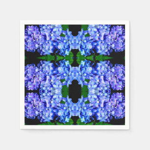 Elegant licht paarse magenta bloemenhortensia servet