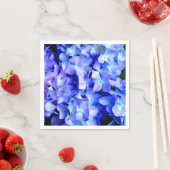 Elegant licht paarse magenta bloemenhortensia servetten (Insitu)