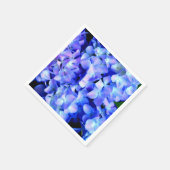 Elegant licht paarse magenta bloemenhortensia servetten (Hoek)