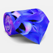 Elegant licht paarse magenta bloemenhortensia stropdas (Opgerold)