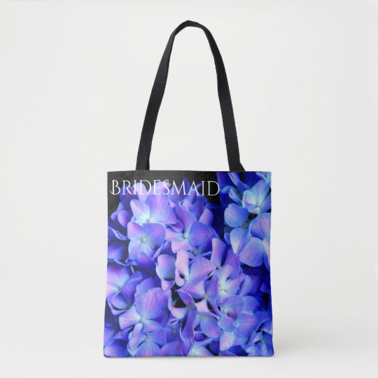 Elegant licht paarse magenta bloemenhortensia tote bag (Voorkant)