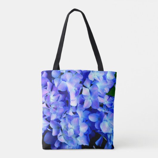 Elegant licht paarse magenta bloemenhortensia tote bag (Achterkant)