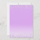 Elegant Licht Paarse Quinceanera 15e Verjaardag Kaart (Achterkant)