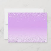 Elegant licht Paarse RSVP Kaartje (Achterkant)