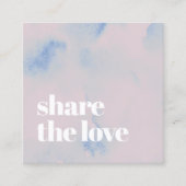 Elegant licht pastel Abstract vet salon Aanbevelingskaartje (Voorkant)