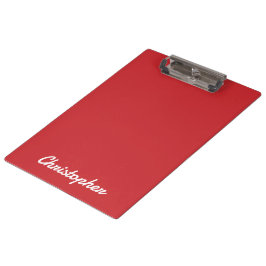 Elegant Licht Rood Minimalistische Enkele Kleur Klembord