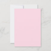 Elegant licht roze boog Baby shower Dank u Bedankkaart (Achterkant)