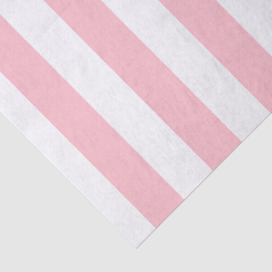 Elegant licht roze wit gestreept patroon tissuepapier (Detail)
