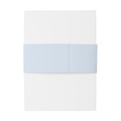Elegant licht stoffig blauwe trouwmonogram uitnodigingen wikkel (Achterkant Voorbeeld)