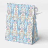 Elegant lichtblauw barok patroon bedankdoosjes (Achterkant)