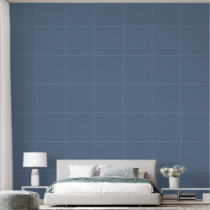 Elegant Lichtblauw Effen Kleur Slaapkamer Behang