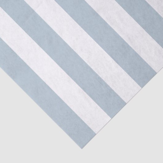 Elegant lichtblauw en wit gestreept patroon tissuepapier (Detail)