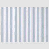 Elegant lichtblauw en wit gestreept patroon tissuepapier (Voorkant)