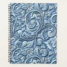 Elegant lichtblauw getint leer