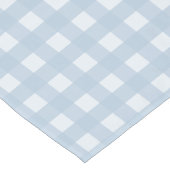 Elegant lichtblauw grijs, wit geruit patroon lange tafelloper (Hoek)