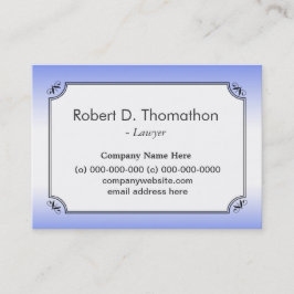 Elegant lichtblauw informatieve profielkaart afsprakenkaartje