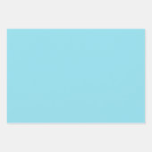 Elegant lichtblauw Minimalistisch en chique Inpakpapier Vel (Voorkant)