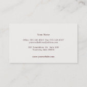 Elegant Lichtblauw Professioneel Consultant Visitekaartje (Achterkant)