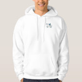 Elegant lichtblauw Quinceañera - Chambelán Custom Hoodie (Voorkant)
