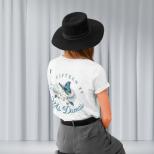 Elegant lichtblauw Quinceañera - Damas Gift Custom T-shirt