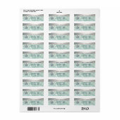 Elegant lichtbok met kerstsnowflake etiket (Full Sheet)