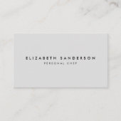 Elegant lichtgrijs luxe minimale QR-CODE Visitekaartje (Voorkant)