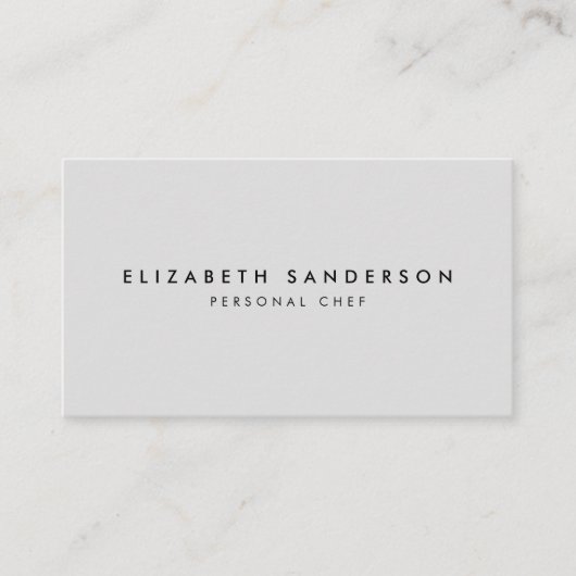 Elegant lichtgrijs luxe minimale QR-CODE Visitekaartje (Voorkant)