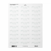 Elegant lichtgroene boog retour adreslabel etiket (Full Sheet)