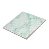 Elegant lichtgroene marmerdruk tegeltje (Zijkant)