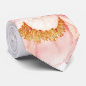 Elegant lichtroze pony Eucalyptus Wedding Groom Stropdas (Opgerold)