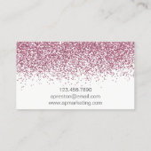 Elegant lichtroze Visitekaartjes (Achterkant)