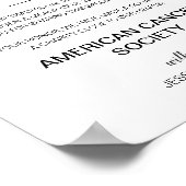 Elegant liefdadigheidsdonatie in Lieu voor het huw Poster (Hoek)