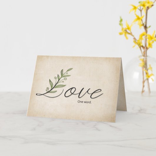 elegant liefdesontwerp met bladeren kaart (Gele Bloem)