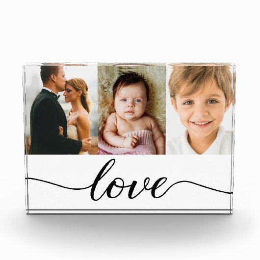 Elegant liefdesscript 3 foto Modern (Voorkant)