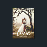 Elegant Liefdesscript Bruiloft Pas getrouwd Foto Canvas Afdruk<br><div class="desc">Onsterfelijk de betovering van pasgetrouwde gelukzaligheid met de Elegant Love Script Wedding Pas getrouwd Photo Canvas Print - een prachtige weergave van de liefde gedeeld op die magische dag. Dit uitgestrekte doek is niet alleen maar een vertoning; het is het doek van je liefdesverhaal, een verfijnd embleem van de afgelegde...</div>