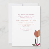 Elegant liefhebber lesbische trouwuitnodiging kaart (Achterkant)