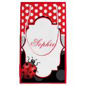 Elegant lieveheersbeestje gepersonaliseerd klein cadeauzakje (Voorkant)