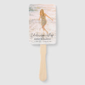 Elegant Life Celebration Order of Service Funeral Handwaaier (Voorkant)