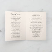 Elegant Life Celebration Order of Service Funeral Programma (Binnen)