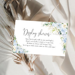  Elegant Light Blue Display Shower Enclosure Card Informatiekaartje