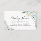  Elegant Light Blue Display Shower Enclosure Card Informatiekaartje (Voorkant)