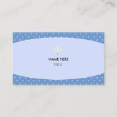 Elegant Light Blue en Starry Background Visitekaartje (Voorkant)