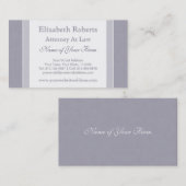 Elegant Light Blue en White Simple Professional Visitekaartje (Voorkant / Achterkant)