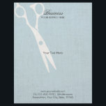 Elegant Light Blue Faux Linen Hair Salon Brochures<br><div class="desc">Elegant Light Blue Faux Linen Hair Salon Brochures.</div>