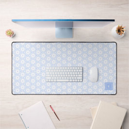 Elegant Light Blue Modern Geometric  Bureaumat