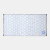 Elegant Light Blue Modern Geometric  Bureaumat (Voorkant)